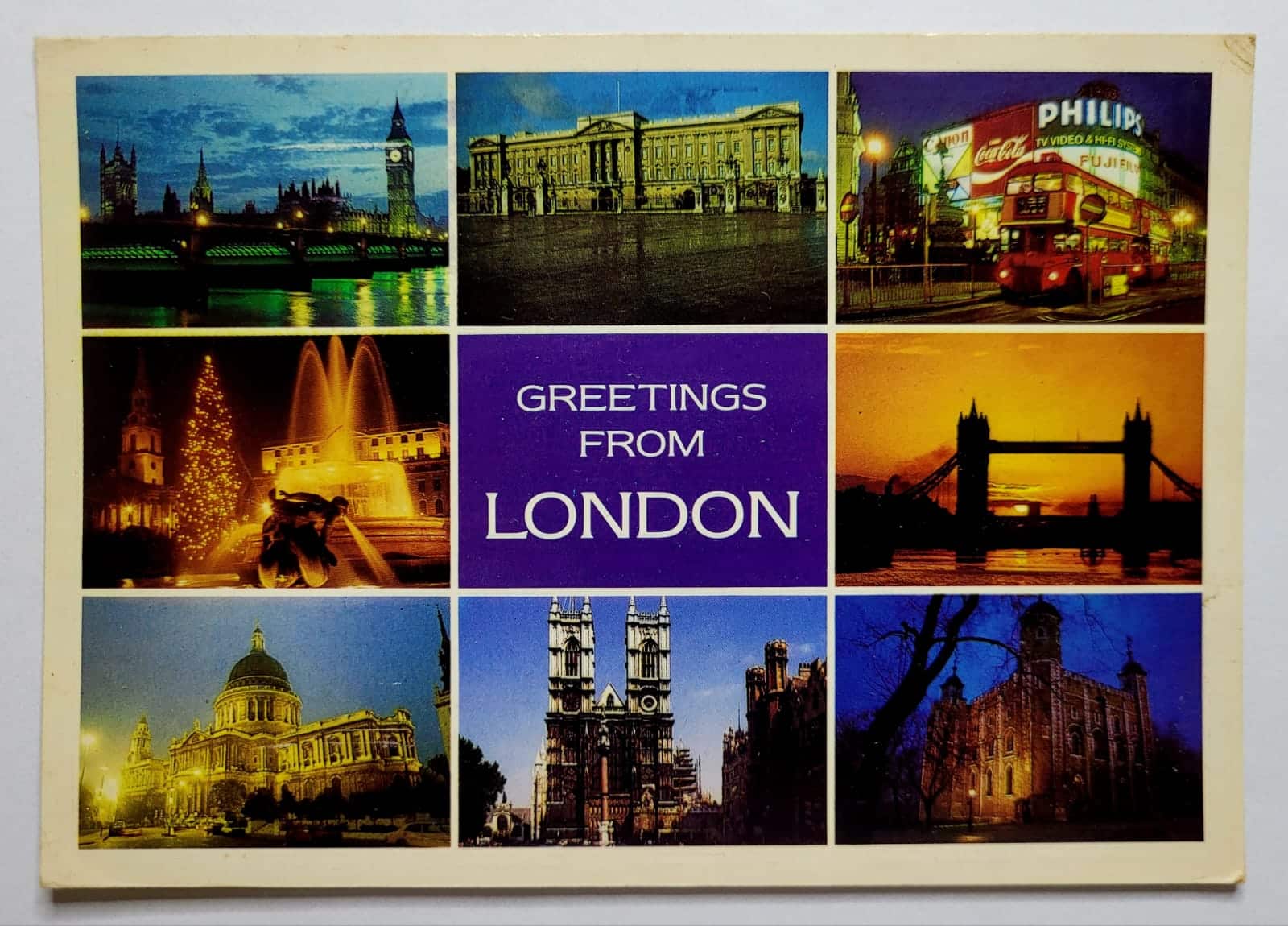 | Casa do Colecionador Cartão Postal Estrangeiro - Reino Unido (Londres) Vista de Pontos Turísticos | 1996