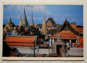 Cartão Postal Estrangeiro - Tailândia (Bangkok) Vista do Wat Pho | Anos 70