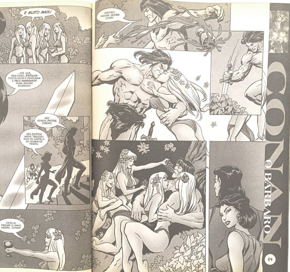| Casa do Colecionador Conan, O Bárbaro n° 4. Mythos – 2002. HQ/Gibi