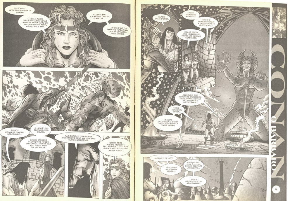 | Casa do Colecionador Conan, O Bárbaro n° 4. Mythos – 2002. HQ/Gibi