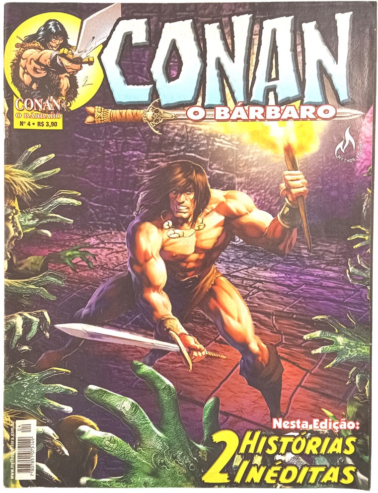 | Casa do Colecionador Conan, O Bárbaro n° 4. Mythos – 2002. HQ/Gibi