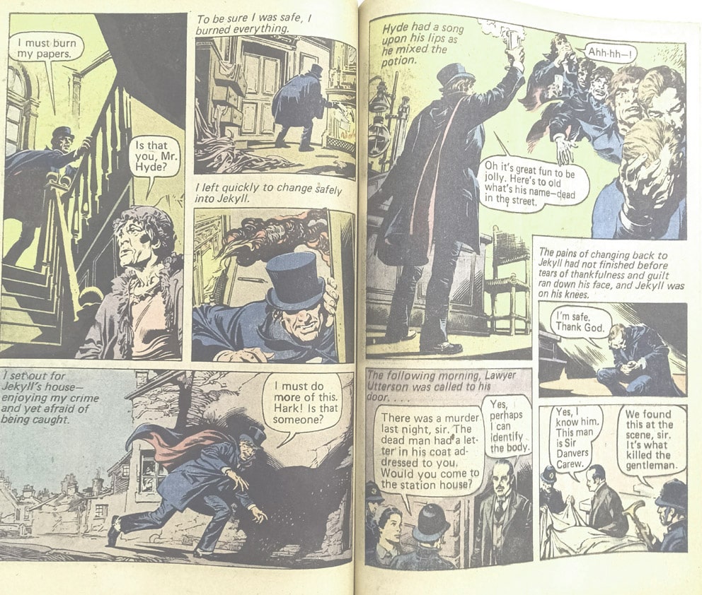 | Casa do Colecionador Dr. Jekyll and Mr. Hyde, Marvel Classics Comics nº 1. Marvel – 1976. HQ/Gibi antigo/Importado.