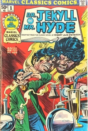 Dr. Jekyll and Mr. Hyde, Marvel Classics Comics nº 1. Marvel – 1976. HQ/Gibi antigo/Importado.