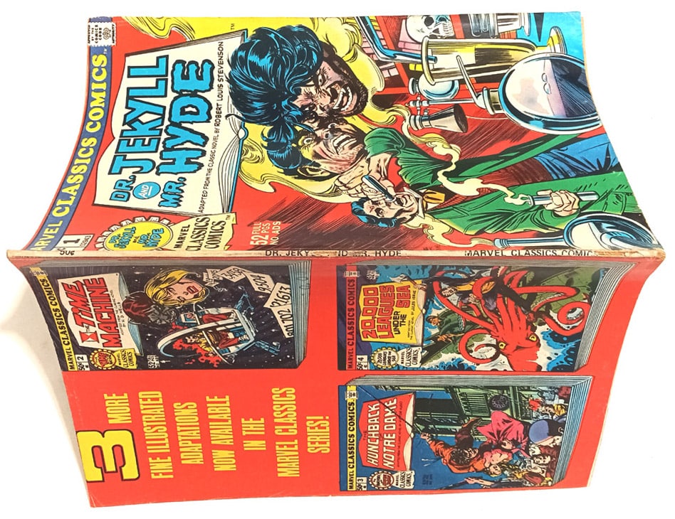 | Casa do Colecionador Dr. Jekyll and Mr. Hyde, Marvel Classics Comics nº 1. Marvel – 1976. HQ/Gibi antigo/Importado.