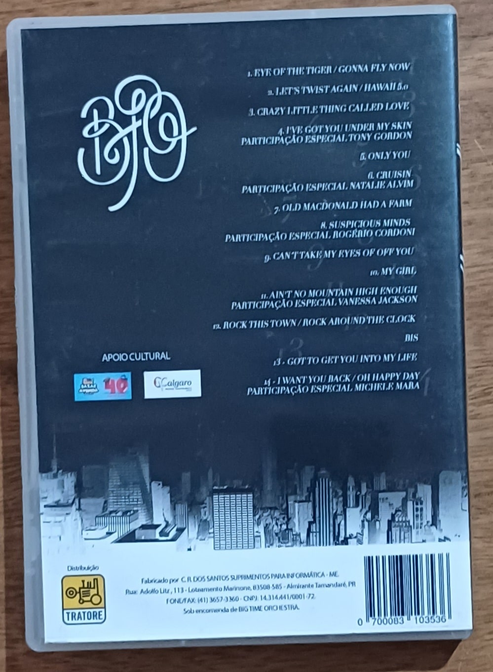 | Casa do Colecionador Dvd Big Time Orchestra Night. Eus of the tiger