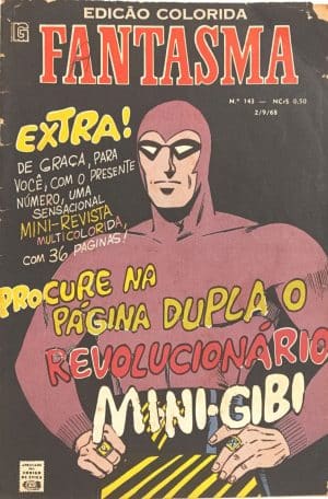 Fantasma nº 143, Rge-1968. HQ/Gibi antigo