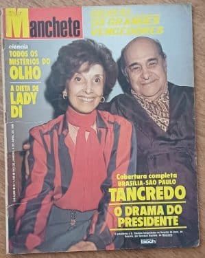 G31. Revista Manchete 1720 Bloch 1985. Presidente Tancredo Oscar Lady Di