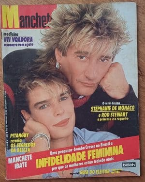 G31. Revista Manchete 1805. Ed Bloch 1986. Stephanie de Mônaco. Uti voadora.