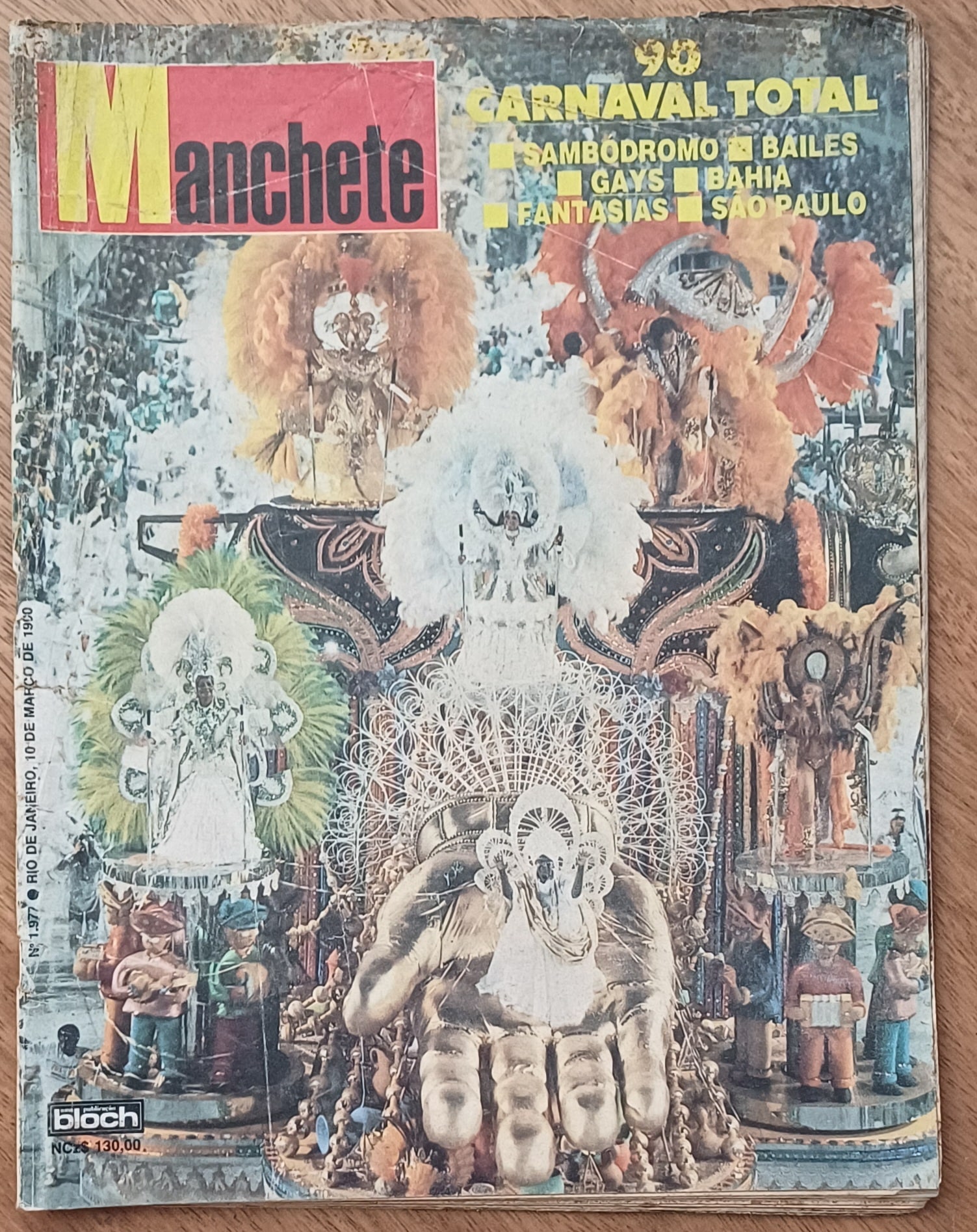 | Casa do Colecionador G31. Revista Manchete 1977. Bloch 1990. Edição de Carnaval.
