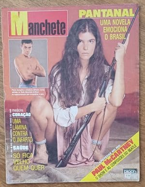 G31. Revista Manchete 1985 Bloch 1990. Cristiana Oliveira Pantanal Paul McCartney.
