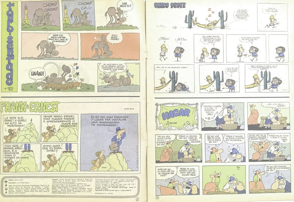 | Casa do Colecionador Gibi Semanal n° 33. RG-1975.