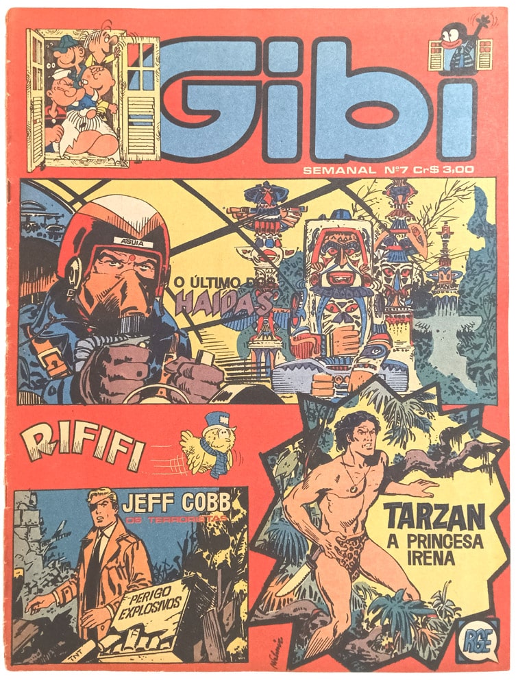 | Casa do Colecionador Gibi Semanal n° 7. RGE-1974. HQ/Gibi antigo