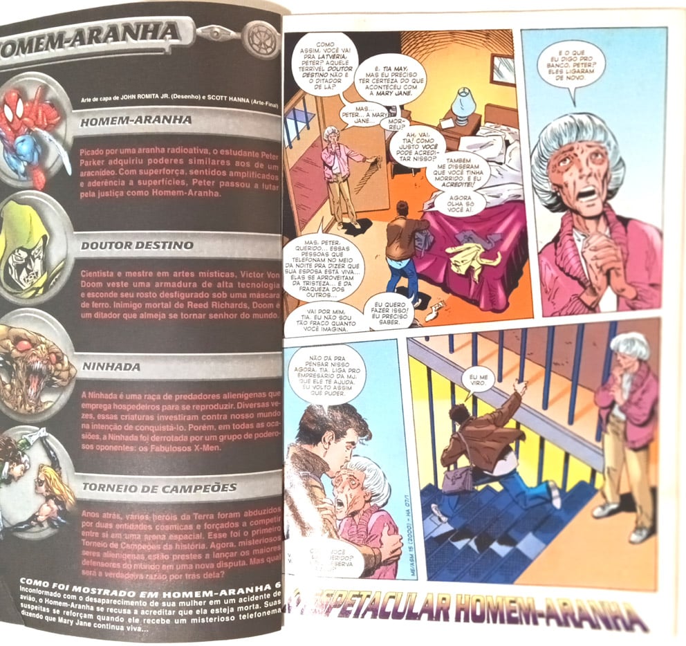 | Casa do Colecionador Homem-Aranha 2ª Série - n° 7. Abril – 2001. HQ/Gibi.