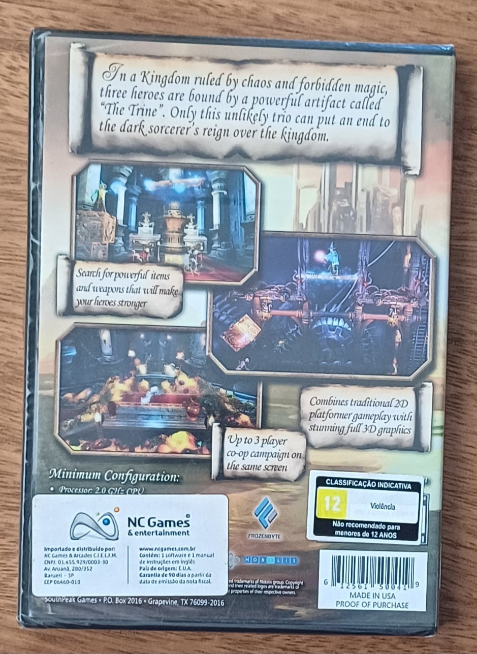 | Casa do Colecionador Jogo para PC Trine original americano lacrado.