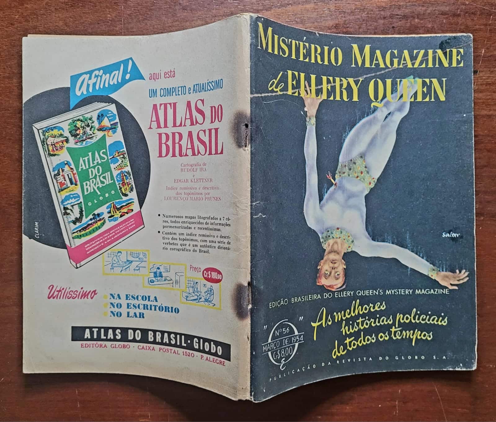 | Casa do Colecionador Mistério Magazine Nº 56 — Março 1954 | Ellery Queen's Mystery Magazine | Edição Brasileira