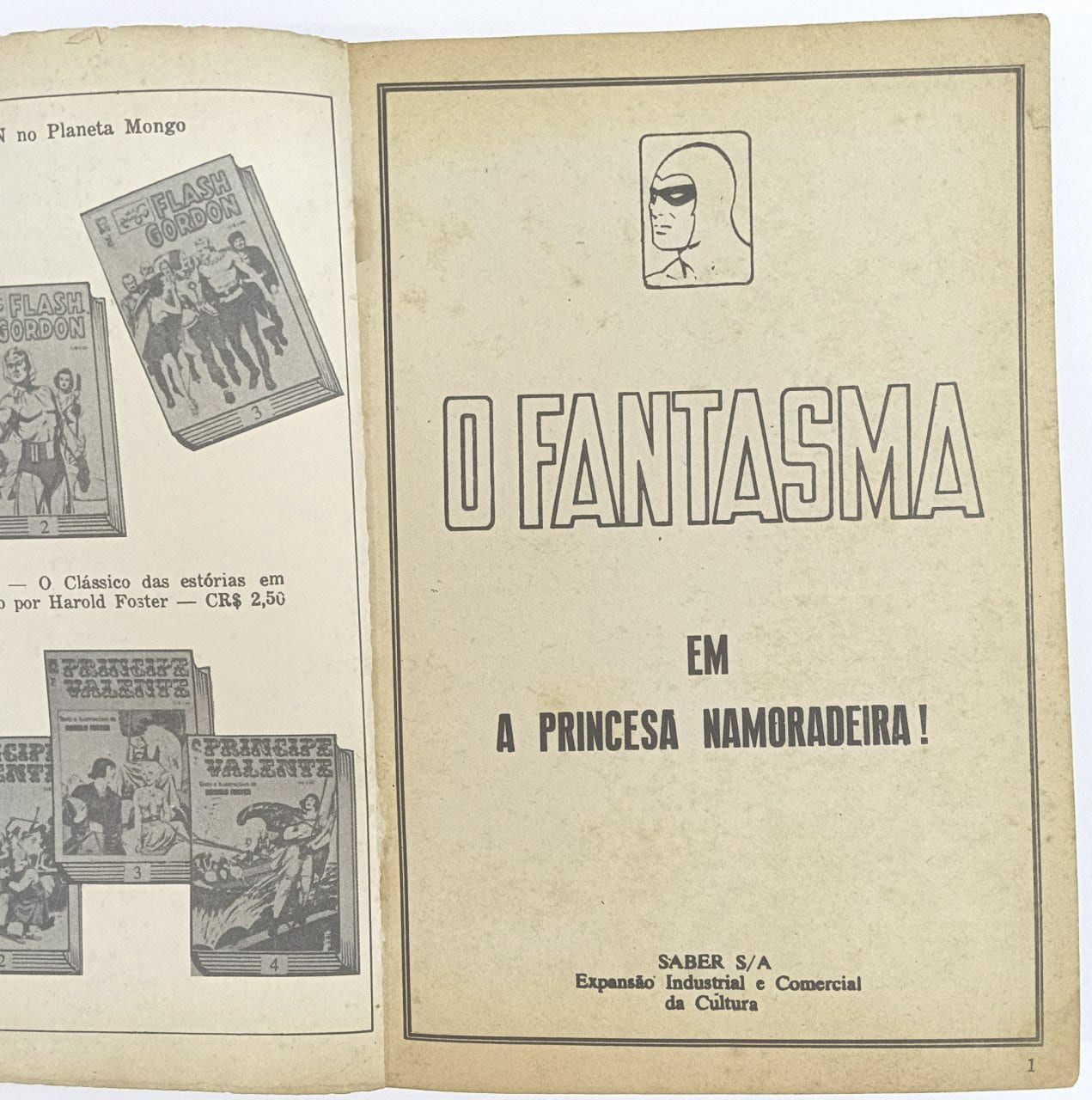 | Casa do Colecionador O Fantasma 1ª série #30, (formatinho) Saber 1972. HQ/Gibi antigo