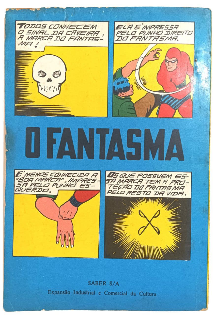 | Casa do Colecionador O Fantasma 1ª série #30, (formatinho) Saber 1972. HQ/Gibi antigo