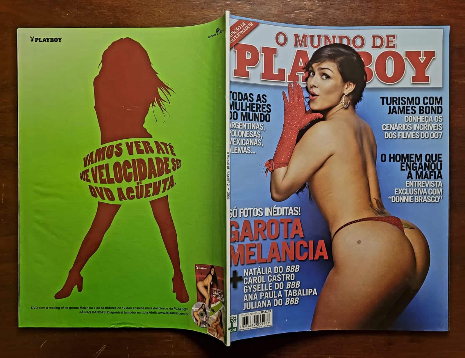 | Casa do Colecionador Playboy Nº 403-A | Dezembro 2008 | O Mundo de Playboy | Garota Melancia — Andressa Soares | Edição de Colecionador