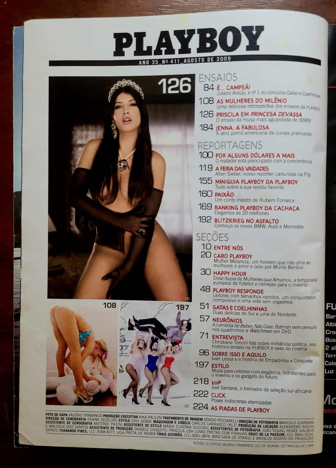 | Casa do Colecionador Playboy Nº 411 | Agosto/2009 | Priscila Pires do BBB 9 | Edição Especial de Aniversário | Exemplar de Banca