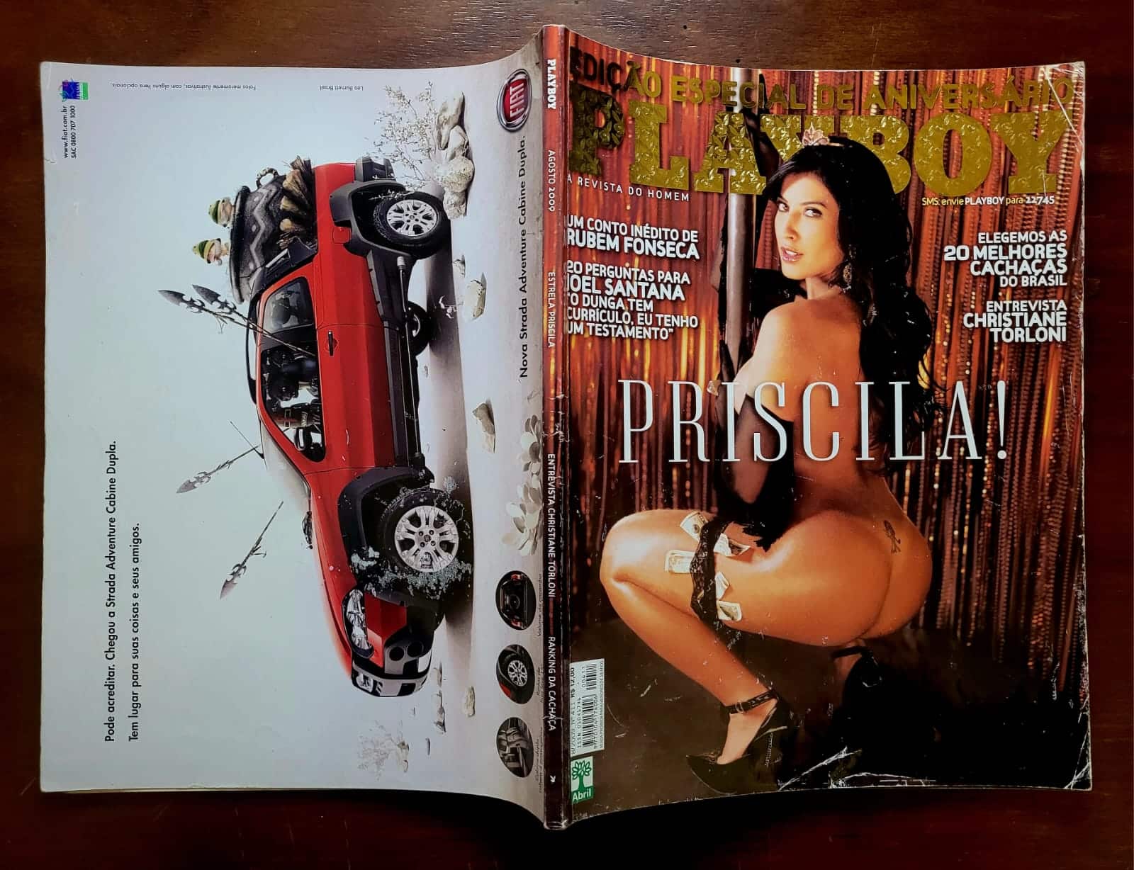 | Casa do Colecionador Playboy Nº 411 | Agosto/2009 | Priscila Pires do BBB 9 | Edição Especial de Aniversário | Exemplar de Banca