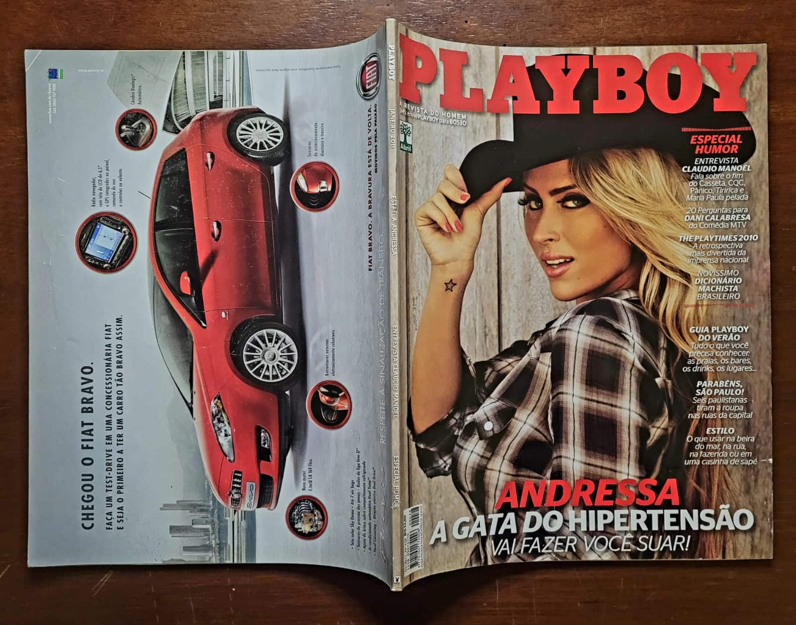 | Casa do Colecionador Playboy Nº 428 | Janeiro 2011 | Andressa Ribeiro | Capa Alternativa RARA | Pôster Presente