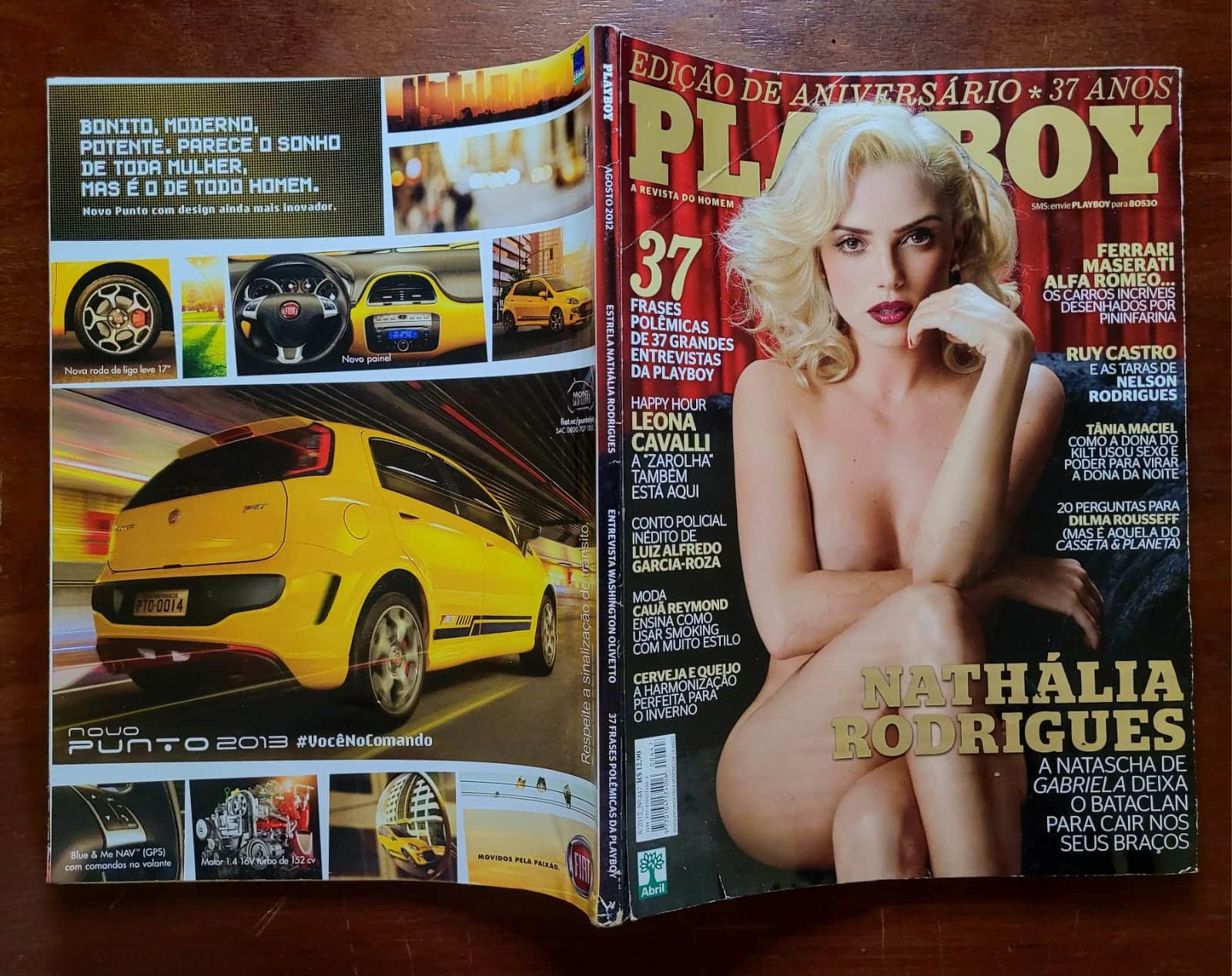 | Casa do Colecionador Playboy Nº 447 | Agosto 2012 | Nathália Rodrigues | Edição Especial de Aniversário 37 Anos