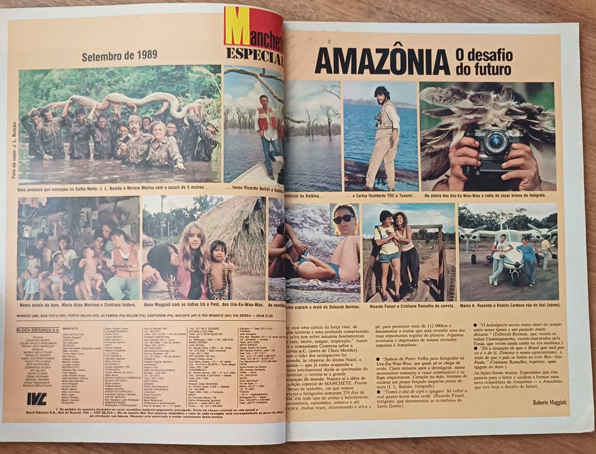 | Casa do Colecionador Q31. Revista Manchete especial Amazônia desafio do futuro.