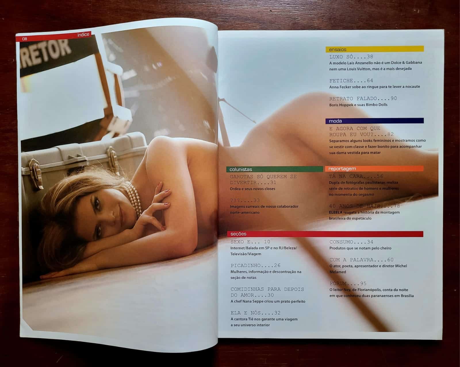 | Casa do Colecionador Revista Ele Ela Nº 446 | Maio 2009 | Laís Anzanello | Edição de 40 Anos | Manchete Editora