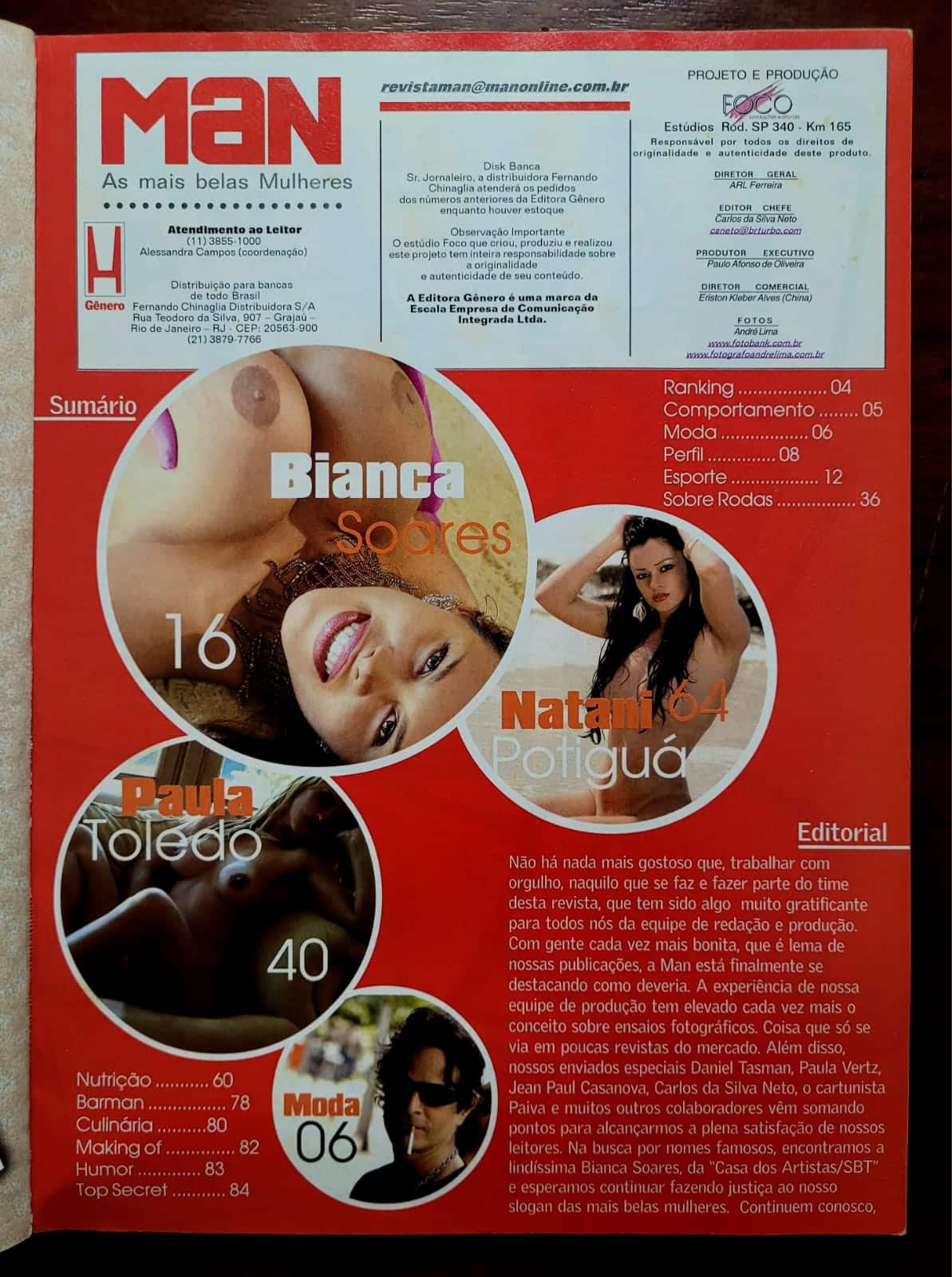 | Casa do Colecionador Revista MAN Nº 14 | 2004 | Bianca Soares | Casa dos Artistas 4 | Primeira Trans do Reality Brasileiro