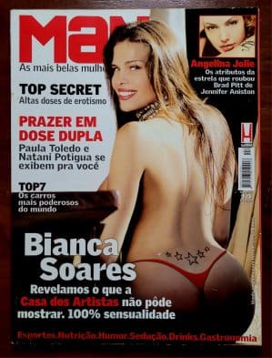 Revista MAN Nº 14 | 2004 | Bianca Soares | Casa dos Artistas 4 | Primeira Trans do Reality Brasileiro