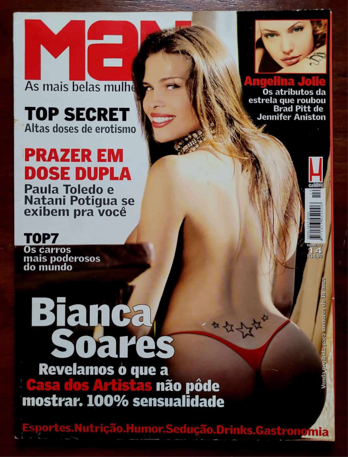 | Casa do Colecionador Revista MAN Nº 14 | 2004 | Bianca Soares | Casa dos Artistas 4 | Primeira Trans do Reality Brasileiro