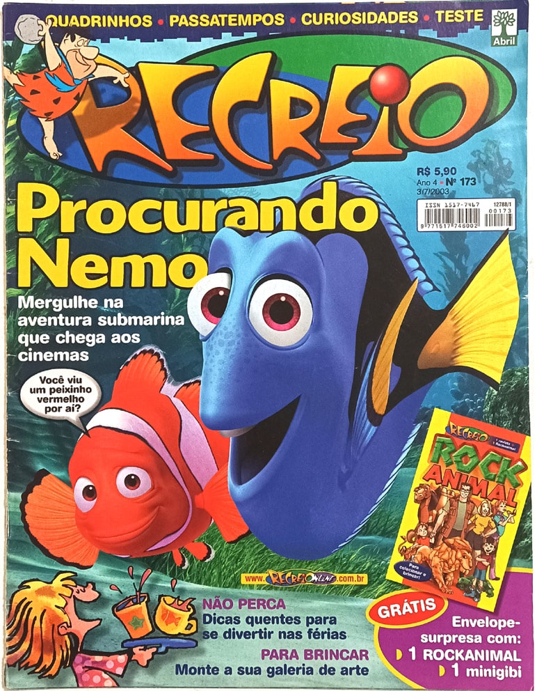 | Casa do Colecionador Revista Recreio nº 173, Os Flintstones. Abril – 2003