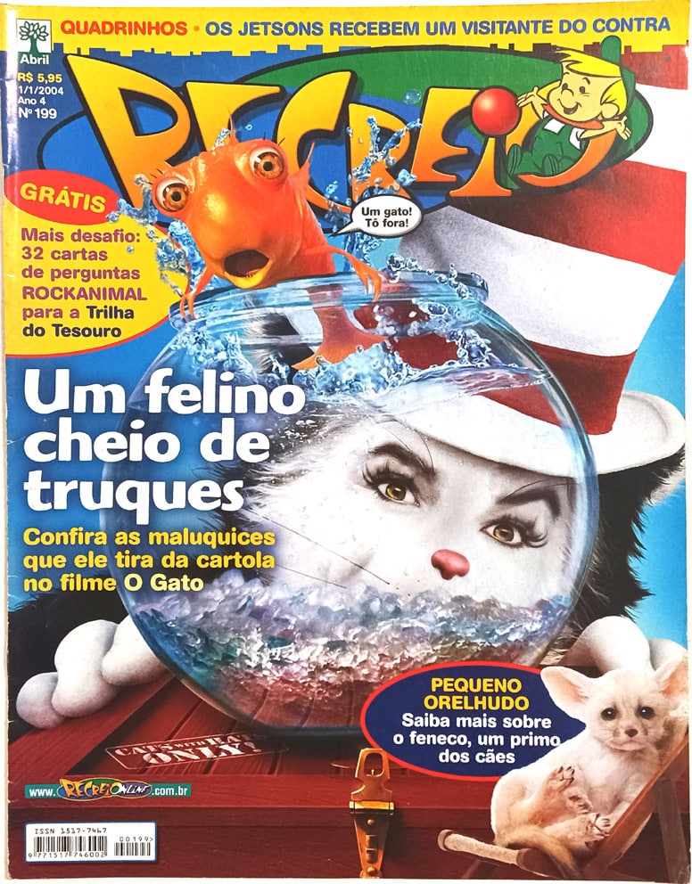 | Casa do Colecionador Revista Recreio nº 199, Os Jetsons. Abril – 2004.