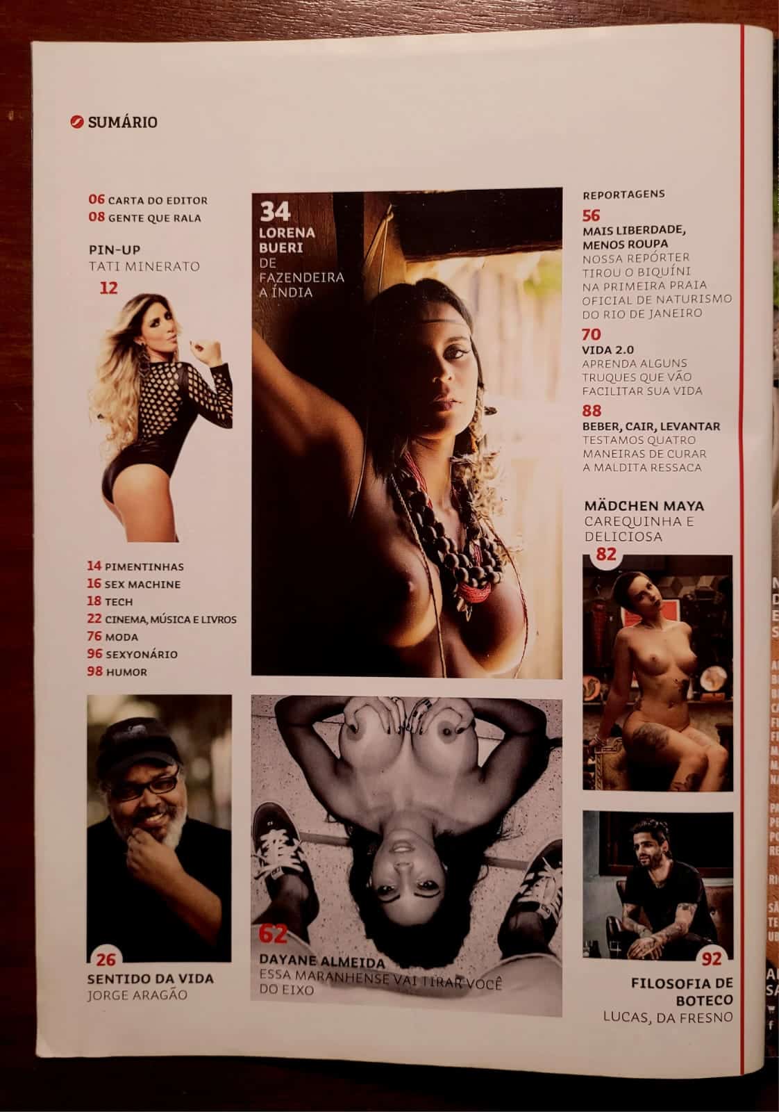 | Casa do Colecionador Sexy Nº 422 | Fevereiro 2015 | Lorena Bueri | Ex-A Fazenda 7 | Ensaio Temático Indígena