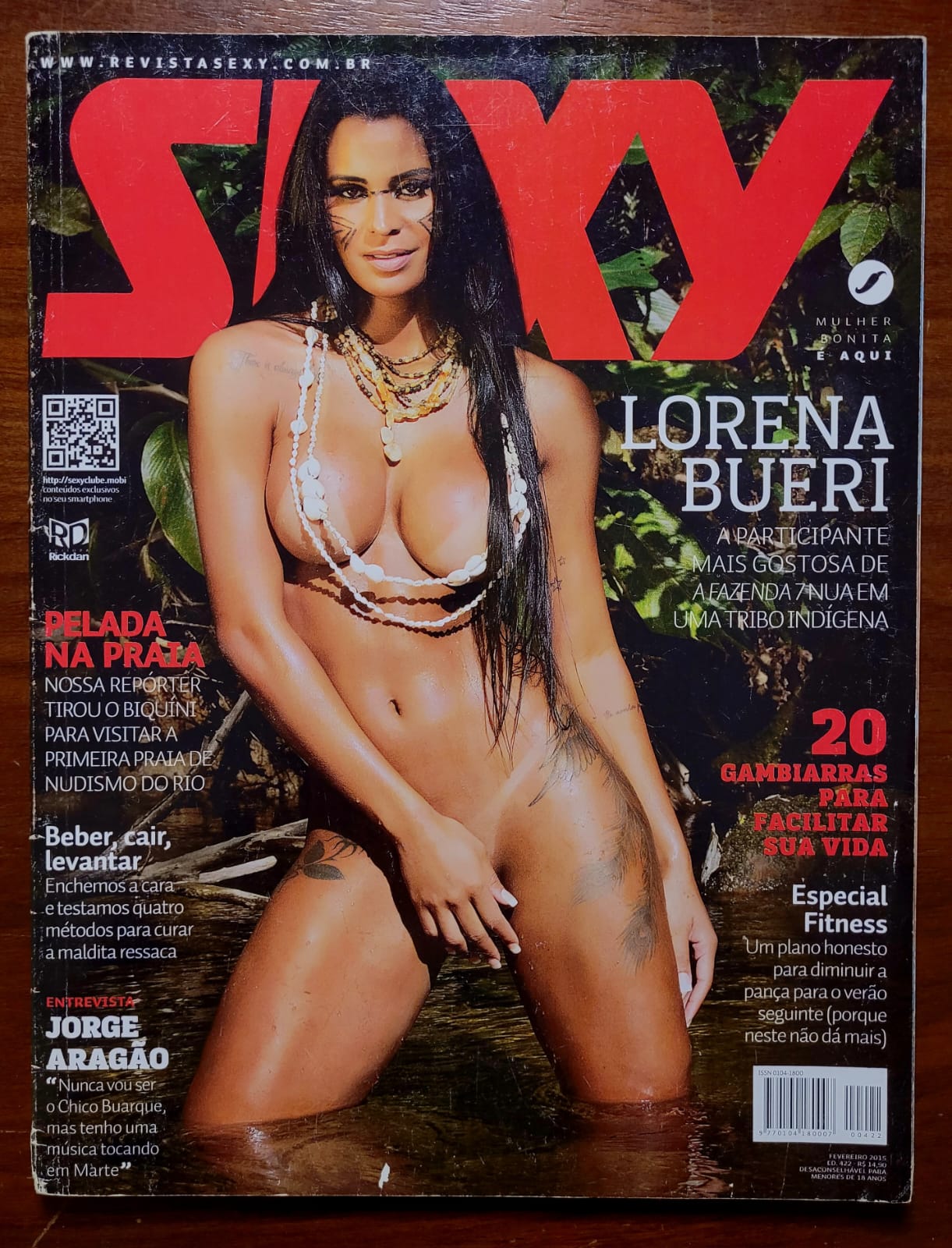| Casa do Colecionador Sexy Nº 422 | Fevereiro 2015 | Lorena Bueri | Ex-A Fazenda 7 | Ensaio Temático Indígena