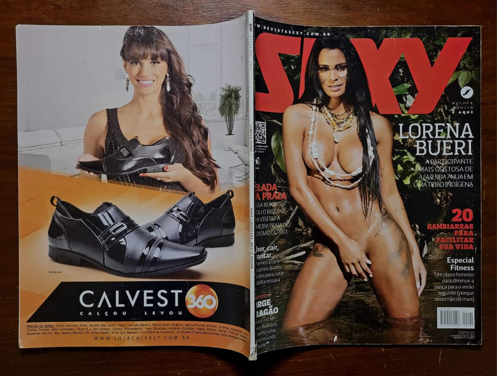 | Casa do Colecionador Sexy Nº 422 | Fevereiro 2015 | Lorena Bueri | Ex-A Fazenda 7 | Ensaio Temático Indígena