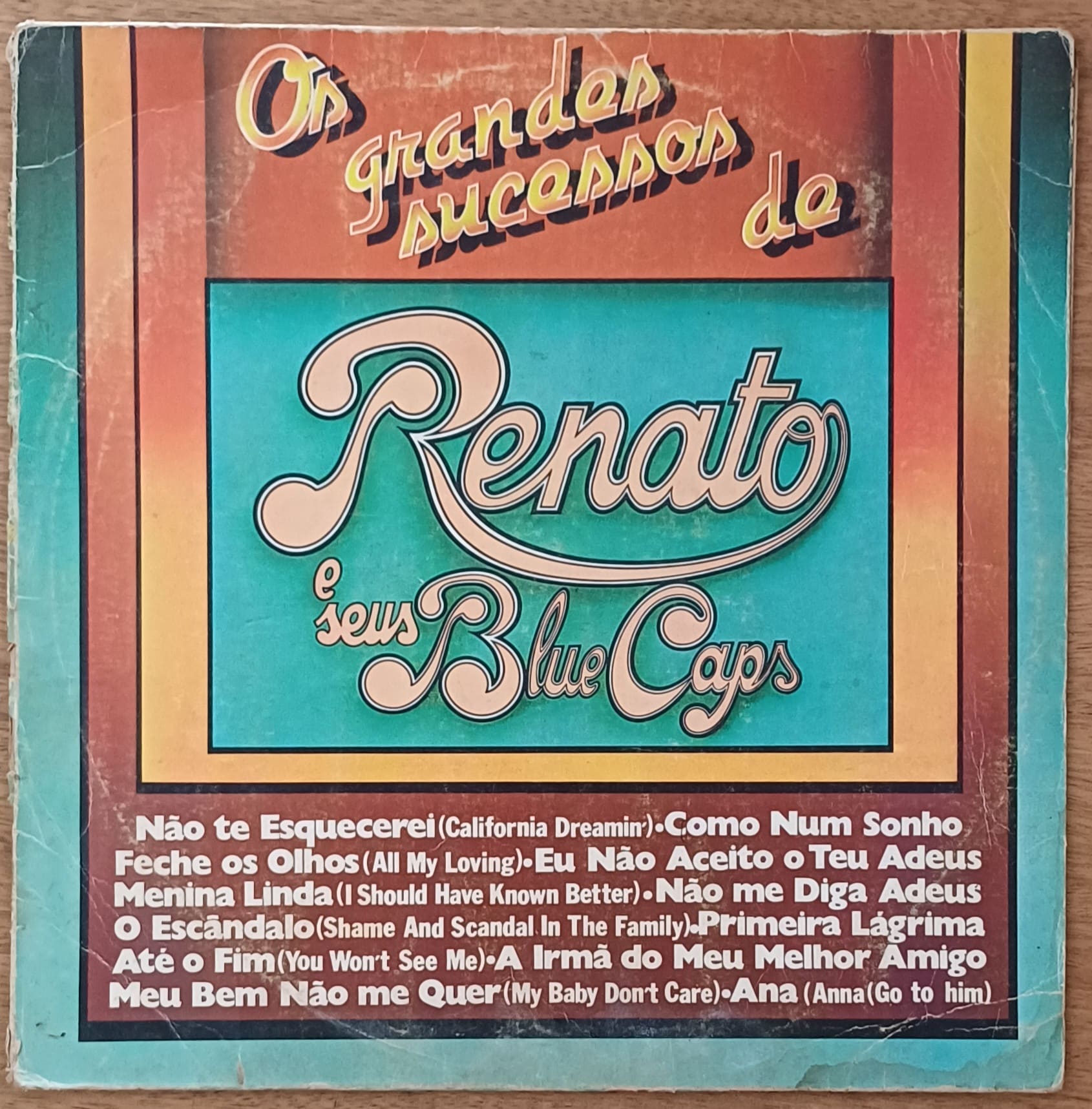 | Casa do Colecionador Só a capa do vinil lp Renato e seus Blue caps Grandes sucessos.