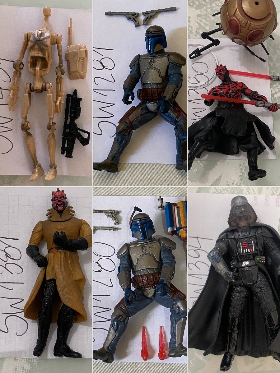 | Casa do Colecionador Star Wars para Revendedor - Revenge of the Sith + Power of the Jedi | 45 Itens Avulsos | Hasbro/Kenner 2000–2005