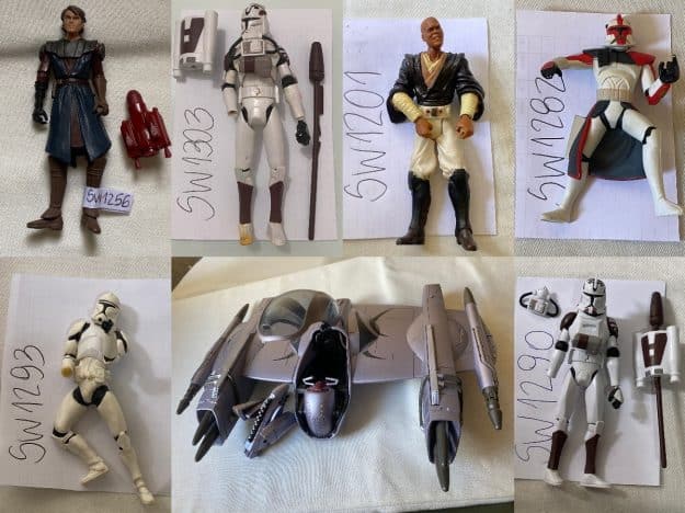 | Casa do Colecionador Star Wars para Revendedor - The Clone Wars | 16 Itens Avulsos | Hasbro 2003-2012