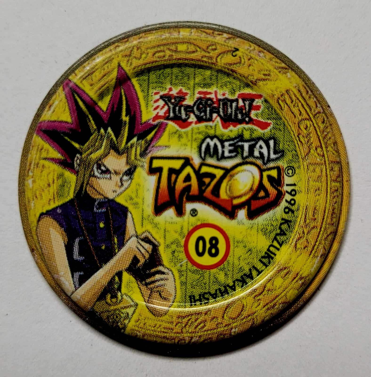 | Casa do Colecionador Tazo Yu-Gi-Oh! Metal Nº 08 | Yami Yugi | Elma Chips | 1996