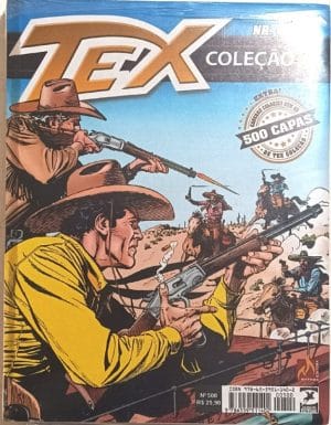 Tex Coleção n° 500 + Caderno Colorido com as 500 Capas. Mythos – 2021.