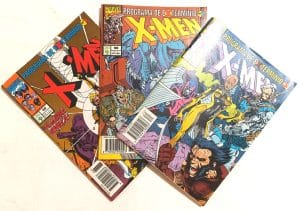 X-Men 1ª Série - n° 68,69,70 – Programa de Extermínio (minissérie completa). Abril-1994