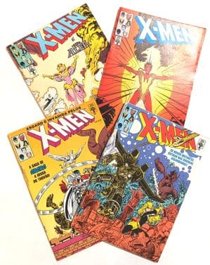 X-Men 1ª Série, n°20,21,22 e 23 - Guerras Asgardianas Completo. Abril-1990.