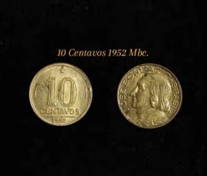 10 Centavos 1952 Sku 0089
