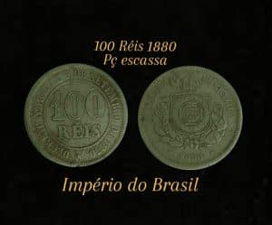 100 Réis 1880 *escassa* Sku 2431