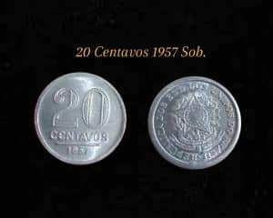 20 Centavos 1957 Sku 0087