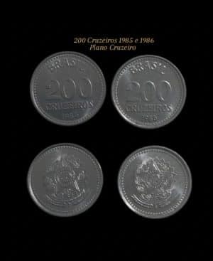 200 Cruzeiros 1985/1986 MBC Sku 0138