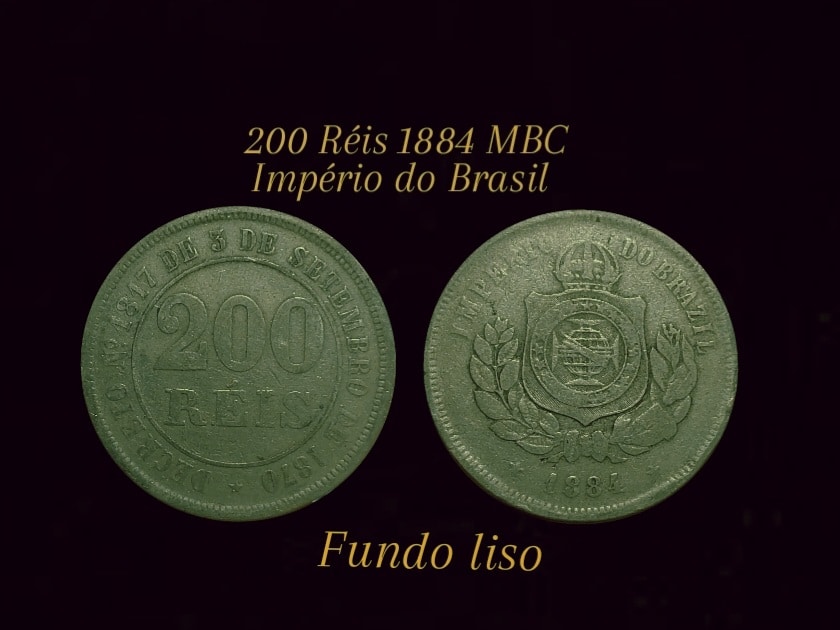 | Casa do Colecionador 200 Réis 1884 Sku 0092