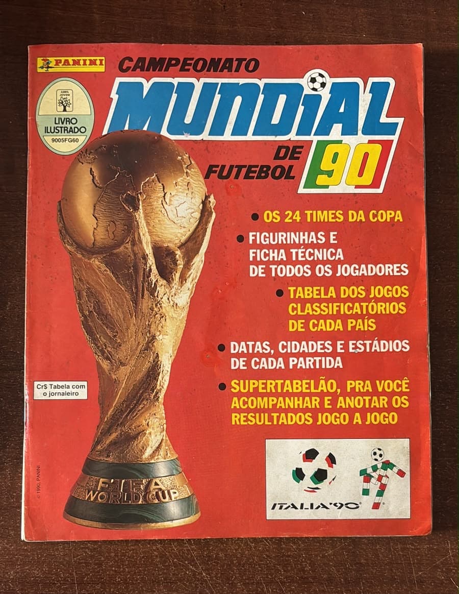 | Casa do Colecionador Álbum copa do mundo 1990
