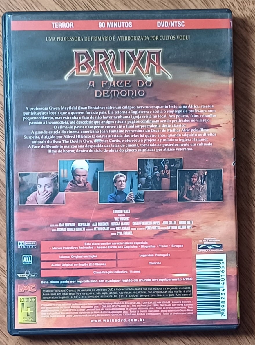 | Casa do Colecionador Dvd Bruxa a face do demonio. London filmes.
